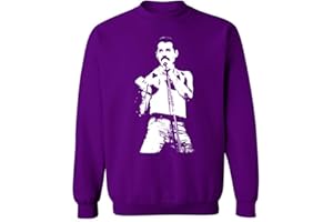 FLIP Freddie Mercury Classic emblématique Roche Encolure Ras du Cou Sweat-Shirt