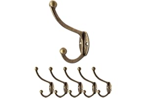 Set 4 Ganci Da Parete Shabby Chic - Ferro Laccato, Marrone Anticato E Grigio - Foto 7