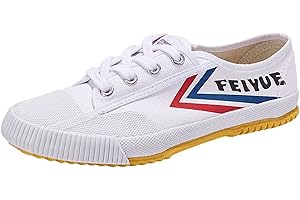 BOEBIZ Soft Bottom Buffer Low-Top Canvas Trainers Arts Shoes Kids Aldult Tai Chi Kung Fu Sneakers