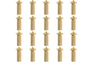 LTBL Lot de 20 buses 3D en laiton Volcano pour imprimante 3D V5 V6 (0,3 mm)