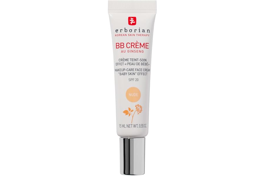 Erborian - BB Cream With Ginseng - Complexion Cream - "Baby Skin" Effect - Korean Cosmetic Treatment 5 -In -1 For SPF 20 - Korean Cosmetic Care