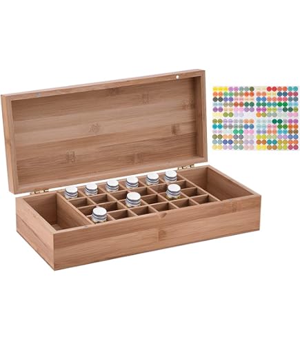 Huiles Essentielles ROSEFLOWER BOÎTE HUILE Essentielle Aromathérapie Boîte De Stockage, 25 Trous Imp EUR 43,99 - FR Boite Huile Rangement Huile Essentielles