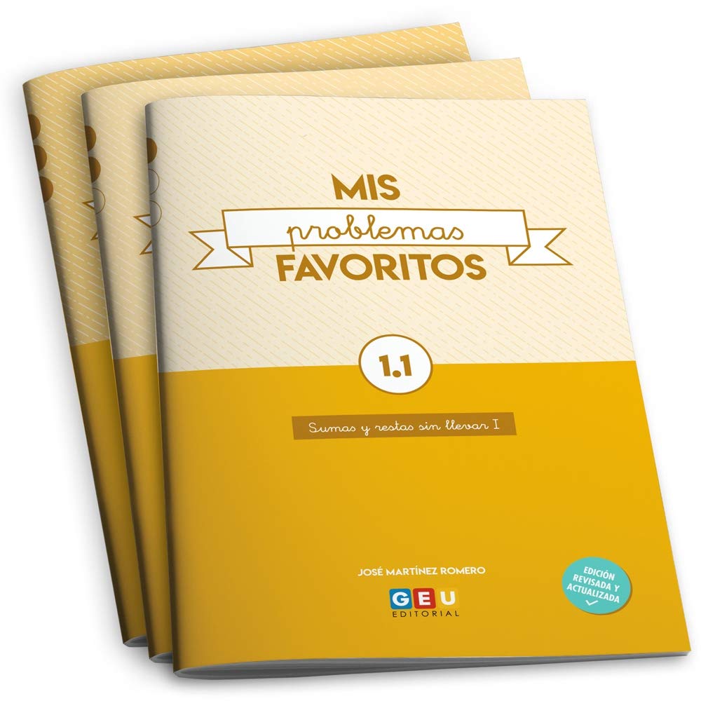 Pack Mis Problemas Favoritos 1.1, 1.2, 1.3, 1º Educación Primaria