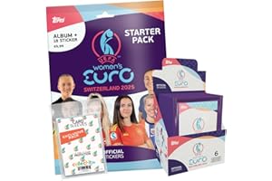 COLLECT-IT.DE MY HOME OF CARDS + TOYS Bundle avec UEFA Women's Euro 2025 Switzerland Autocollant à collectionner 1 écran (50 sachets) + starter + pochettes exclusives Collect-it