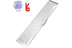 LIEKUMM 1 Pack Motorbike Ramp, 120 x 23 cm Loading Ramp, 300 kg Load Capacity Heavy Duty Car Ramps, Ramps for Mobility Scooters, Dirt Bike, Motorcycle, Trailer, ATV, UTV, Garden Tractor, Lawn Mower