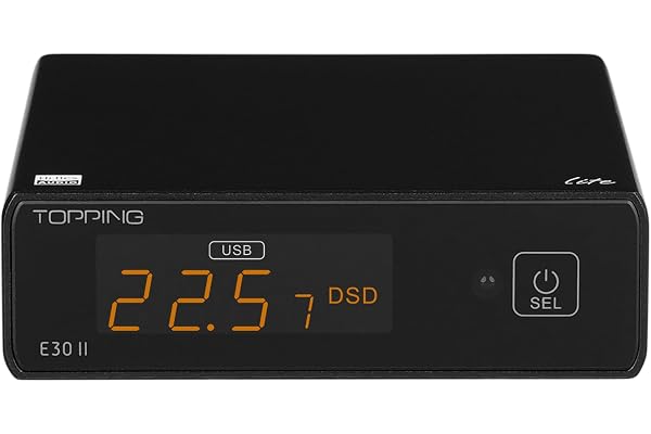 Fanmusic Topping E30II Lite AK4493S DAC Hi-Res Audio XMOS AU208 Touch Operation Preamp Decoder