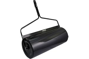 T-Mech 120L Anhängewalze Gartenrolle Rasenroller Gartenwalze Rasenwalze Bodenwalze Rasenroller Gartenroller zum Anhängen