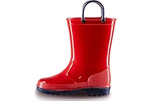 EUXTERPA Kids Wellies Boys Girls Waterproof Wellington Boots, Toddler Child Welly Boots for Outdoor