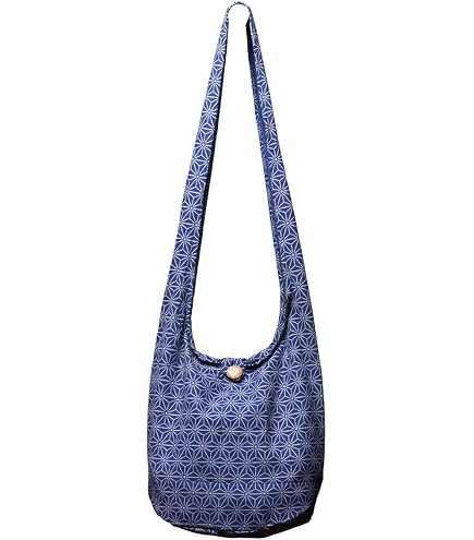 Borsa A Tracolla SimpleLife Hippie In Tela Di Cotone Con Frange, Multitasche, Viaggio