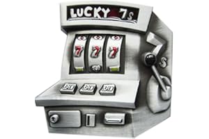 JEAN'S FRIEND New Vintage Lucky 7 Jackpot Enamel Hebilla del cinturón Belt Buckle