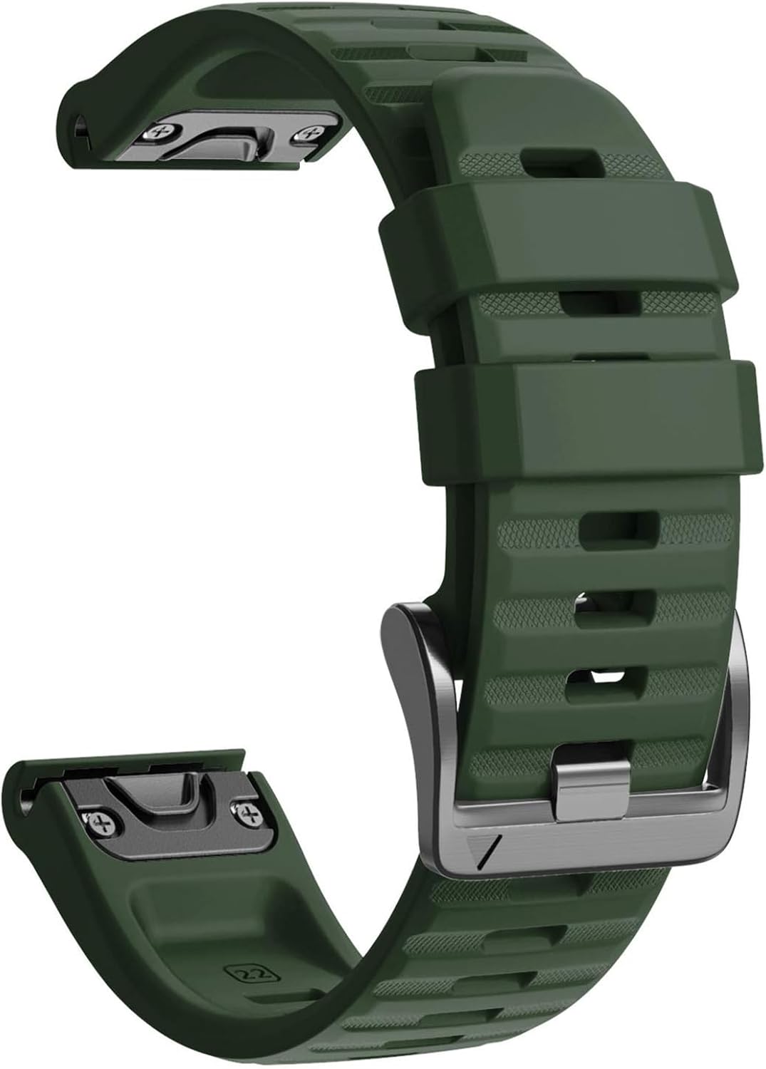 NotoCity Corrra para Garmin Fenix 7/6/5/6 Pro/7 Pro/5 Plus, Quickfit 22mm Correa para Garmin Fenix 8/8 pro 47mm, Forerunner 965/955/935, Nylon Correas para Epix Gen 2, Quatix 7/6/5(Verde militar)