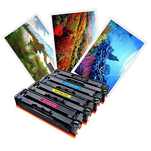 ZOOMTEC 4Pack Kompatible HP CF400X CF401X CF402X CF403X Tonerpatrone für HP Color LaserJet Pro M252dw M252n MFP M277dw M277n ( BCMY ) - 4