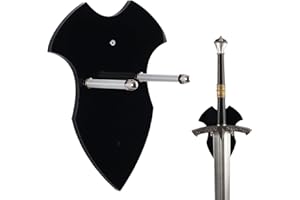 KAFENDA Sword Wall Hanging Acrylic Sword Holder Axe Holder Acrylic Wall Mount For Sword And Axe Vertical Display Note: Sword Stand Can The Size Match (Black 1 set)