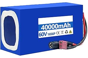 SCUUZT 52V 60V 10AH 20Ah 30Ah 40Ah E-Bike Lithium Ion Battery Pack 52V 60V 20Ah 40Ah Electric Bicycle Battery with Charger Built-in BMS for 200W 500W 750W 800W 1000W Motor