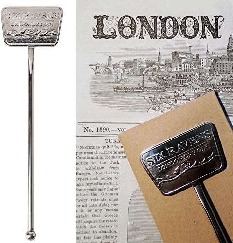 Six Ravens Gin &amp; Tonic Stirrer - Functional und classy bar accessory / barware - Made of stainless steel - With this Gin &amp; Tonic Stirrer you will have the perfect serve -