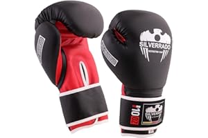 ‎SILVER RADO SILVER RADO Boxhandschuhe für Männer/Frauen, Kinder, Muay Thai, Sparring, Kickboxhandschuhe für MMA, Kampfsporttraining und Schlaghandschuhe, 4 6 8 10 12 14 16 oz