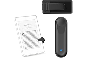 Inncarvs RF Fernbedienung Page Turner für Kindle Paperwhite, Kamera Fernauslöser Selfie Controller, für iPad iPhone Android Tablets E-Book Lesen Romane, Schwarz+Eine Taste