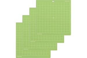 DYLYMX Tappetini da taglio per Cricut, 4 pezzi, tappetino da taglio per Cricut Explore One/Air/Air 2/Maker (StandardGrip, LightGrip, StrongGrip, FabricGrip), antiscivolo, durevoli, accessori di ricambio per