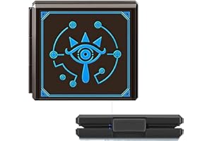 KAKBRT Boite de Rangement pour Cartes de Jeux Nintendo Switch,Etui pour Carte de Jeux Nintendo Switch,Étui de Rangement Compatible avec Switch Lite (Zelda The Eye/Brown)