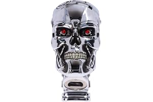 Nemesis Now T-800 Terminator 2 Judgement Day T2 huvudflasköppnare, polyresin, silver, en storlek