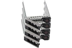 Heretom DXD9H Vassoio per Disco Rigido SAS/SATA da 2,5" Tray Caddy per dell Gen14 Server R340 R440 R640 R740 R740xd R840 R940 R940 R940xa R6415 R6525 R7415 R7425 R7525+ 4 Viti