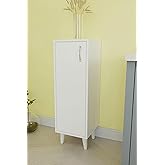 Egecan Mobilya Single Cover 3 Shelves Multi-Purpose Bathroom Cabinet Kitchen Cabinet Towel Cabinet Supply Cabinet White