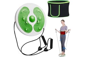 Waist Whisper Disc, TGKYK Waist Twisting Disc with Girdle, Multifunctional Waist Whisperer Body Shaping Disc, Massageable Twister Exercise for Waist for Slimming Waist, Arms, Hips and Thighs (Green)