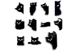 WROYGVY Magnetische lesezeichen kinder,10 stüke Cute Süß Katzen lesezeichen magnetisch Marker Faltbarer Seitensclip Für Schüler, Junge, Mädchen, Buchliebhaber mitbringsel
