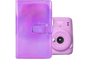 MUZIRI KINOKOO Album Photo 96 Poches pour 3 Pouch Photos Compatible avec Fuji Instax Mini EVO/Mini 12/11/40/9/8/7+/25/90 Film/Polaroid Photo Papier - Couleur Violette
