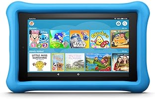 Fire 7 Kids Edition Tablet, 7" Display, 16 GB, Blue Kid-Proof Case