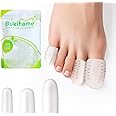 Bukihome 16 PCS Toe Protectors, Silicone Toe Caps Toe Sleeve Protectors, Prevent Pain Relief for Corns, Blisters and Ingrown Toenails (4 Large Size + 8 Medium Size + 4 Small Size)
