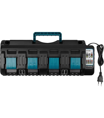 Power Source KIT avec 2x Batteries 5 Ah + Chargeur double DC18RD Makita