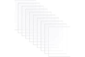 Xinstroe Acrylplatte, 10 PCS Acrylglas Transparentes Geschnittene klare Kunststoffplatte 2 mm Dicke Acrylplatte 178 x 127 mm