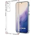 TheGiftKart Back Cover Soft Silicone Case for Vivo X60 5G | Complete Camera Protection | Inbuilt Dust Plugs | Anti-Slip Grip | Slim Profile | Transparent