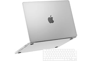 NPUOLS Funda para 2024-2021 MacBook Pro 14 Pulgadas M4 M3 M2 M1 Pro MAX A3112 A3401 A3185 A2918 A2992 A2779 A2442,Restaurar el Color Original,Fino Carcasa +Cubierta de Teclado EU,Transparente Mate