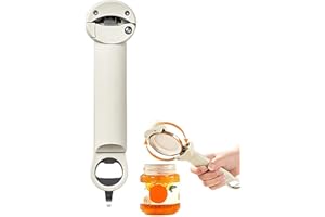 TEKSOME Multifunktionaler einziehbarer Flaschenöffner | Dosenöffner-Handbuch | Verstellbarer Glasöffner mit Griff | Glasöffner-Greifer, Küchenhelfer