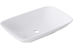 DOPORRO Sogood Lavabo vasque à poser blanc 59cm lave main Bruxelles159 58,5x37x12cm
