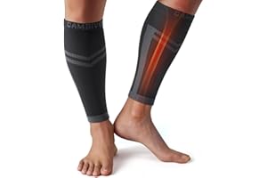 CAMBIVO Wadenbandage x2, Kompressionsstrümpfe Herren Damen, Waden Kompression, Kompressionssocken ohne fuß für Sport, Laufen, Schwellung, Muskelfaserriss