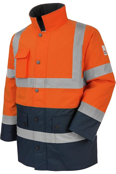 Parka Haute Visibilité Fluo Polo De Travail Haute-visibilité Jaune