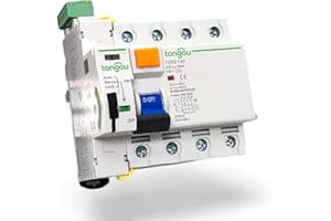 VL VILLORE Interruptor diferencial auto rearmable Trifasico con reconexión automática Clase AC 40A 30mA 6Ka Disyuntor Rearmable carril Din