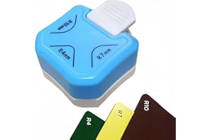 VOOVEN Corner Cutter, Portable Corner Rounder Punch, 3 in 1 Corner Cutter, Round Corner Trimmer Cutter for Card Making, DIY Projects, Photo Paper Laminating, Scrapbook Pouches
