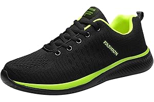 IQYU Trainers for Men Outdoor Couples Running Shoes Comfortable Mesh Shoes Sports Shoes Trainers Lightweight Breathable Jogging Shoes Road Running Shoes Training Shoes Leisure Shoes Hiking Shoes