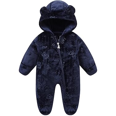 Kuscheliger Baby Schneeanzug Für Jungen & Mädchen 0-24 Monate - Winddicht & Wasserdicht Mit Kapuze