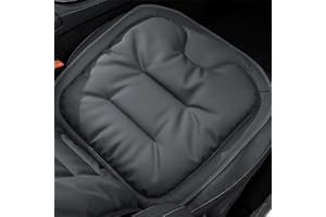 GENERIC Cuscino per sedile auto per guida, personalizzato per alleviare il dolore, morbido e confortevole in memory foam, cuscino anteriore per auto, ufficio, sedia a rotelle (nero)