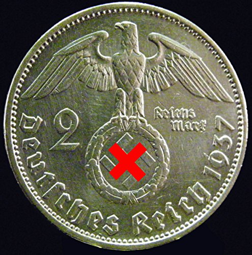 Preisvergleich Produktbild Silbermünze 2 Reichsmark 1937 A Drittes Reich - Paul von Hindenburg - Münze