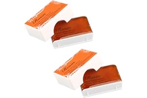SUGHAW 2 Pièces Colophane pour Violon, Colophane Naturelle Transparente Colophane pour Violoncelle Arcs Contrebasse, Faible Poussière Colophane Naturelle, Colophanes Universelles pour Instruments de Musique