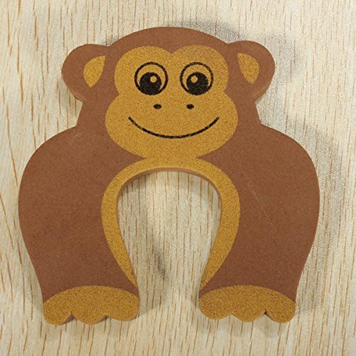 Inovey Children Safety Door Jammer Stopper Child Kids Security Protector Finger Corner Guard - Monkey
