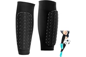 Zofory 1 Paire Protege Tibia Foot Enfant Protège Tibia Foot Antichoc Shin Defender Guards, Respirant et Antidérapant, Très Élastique Convient pour Le Football, Le Basket-Ball, etc