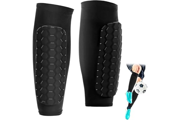 Zofory 1 Paire Protege Tibia Foot Enfant Protège Tibia Foot Antichoc Shin Defender Guards, Respirant et Antidérapant, Très Élastique Convient pour Le Football, Le Basket-Ball, etc