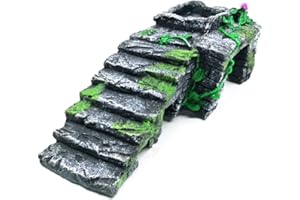 OMEM - Nidera de cría para Reptiles - Decoración de terrario - Rampa para Calentamiento y Agua